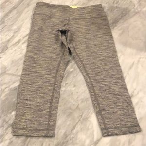 Lululemon Textured Crop Pant Mint Green Striped